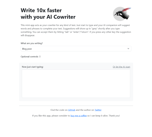 Learn about AI Cowriter