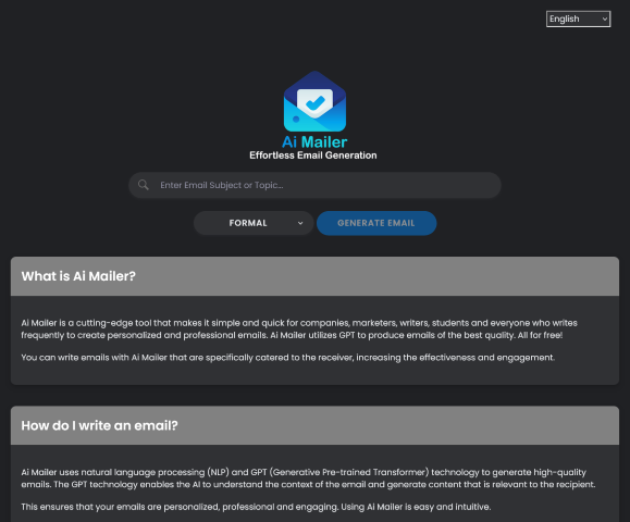 Email Generation & GPT-based AI