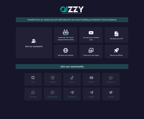 Unveil the potential of AIZZY