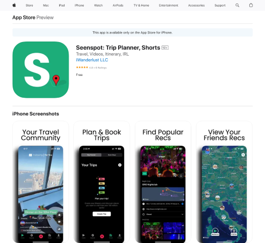 Explore Seenspot Trip Planner