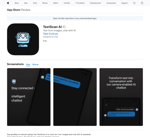 TextScan AI leverages advanced artificial intelligence to provide swift and accurate text extraction from images for iOS users. Explore its features