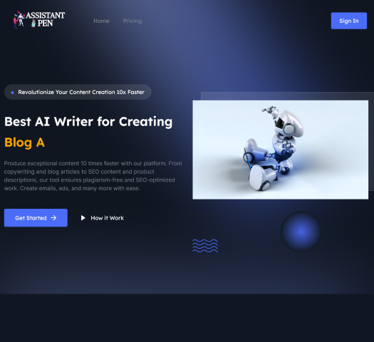 Learn how AssistantPen AI Writer transforms content creation by providing unique