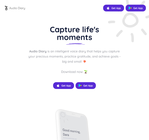 Audio Diary is an innovative AI-powered app that helps individuals document their daily experiences and reflections through audio recordings