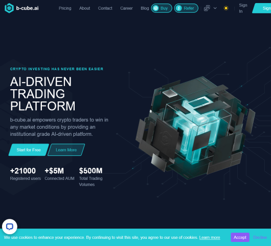 Discover the benefits of b-cube.ai's AI-powered crypto trading bots