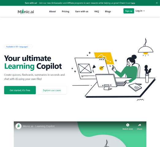 Monic.ai uses GPT-4 to enable effortless creation of interactive learning content