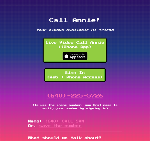 Call Annie introduces the era of AI-native products. Explore cutting-edge innovations powered by AI and revolutionize your daily interactions and experiences. Step into the future with the advanced capabilities of Call Annie's AI-driven offerings.