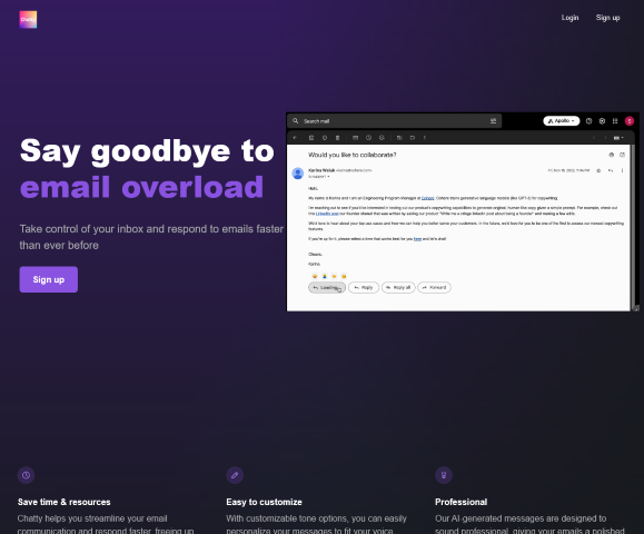 Experience a new way of managing emails with Chatty