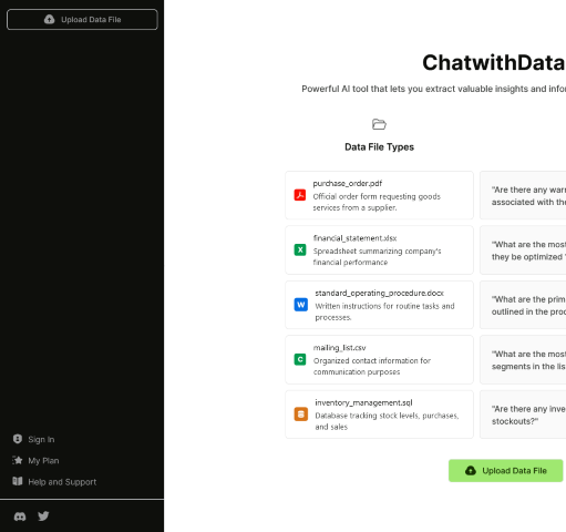 Chat With Data revolutionizes data analytics by offering interactive chat interfaces for data insights. Explore its features