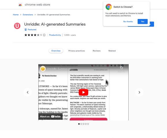 Web Summarization Tool