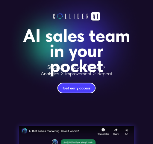 Collider AI is a powerful tool designed to tackle marketing challenges by generating personalized content to enhance sales and optimize strategies. Learn about its features