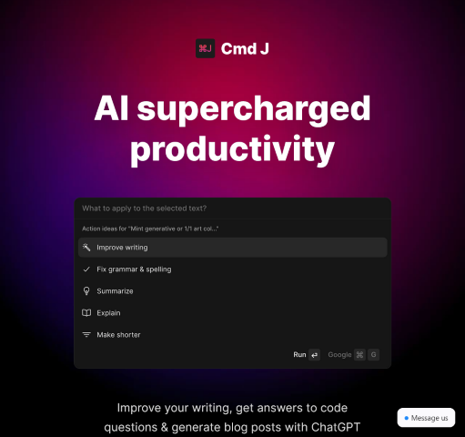 Experience a new level of productivity with Cmd J