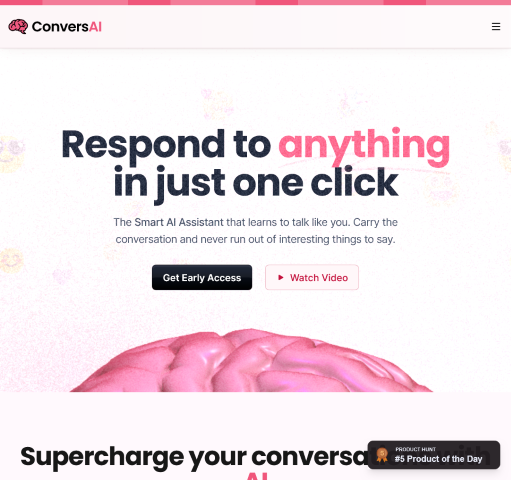 ConversAI is a personal AI chat assistant designed to improve your conversations by offering suggestions and maintaining continuous engagement. Explore its features