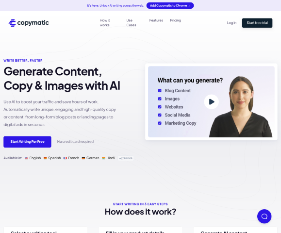 Explore how Copymatic