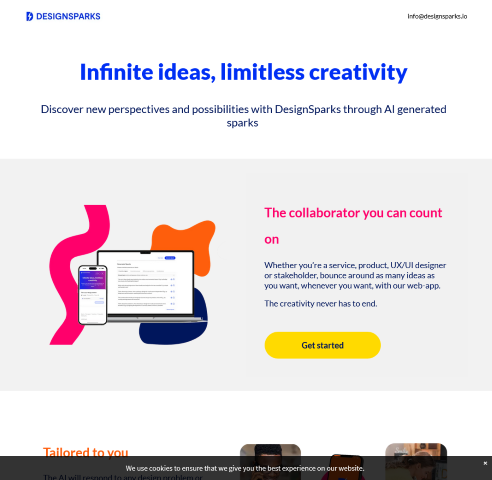 Learn how DesignSparks fosters creativity using AI and expert curation. Find out about its features