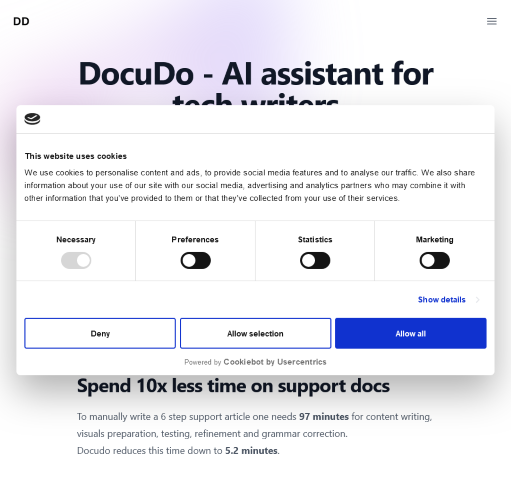 Read our in-depth review of DocuDo.xyz's Gen AI for tech writers. Find out how it optimizes documentation