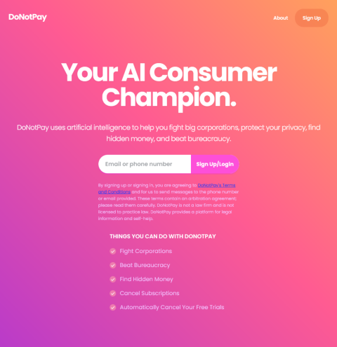 Explore how DoNotPay is transforming the way individuals handle consumer rights issues with its AI-driven solutions. Understand its key features