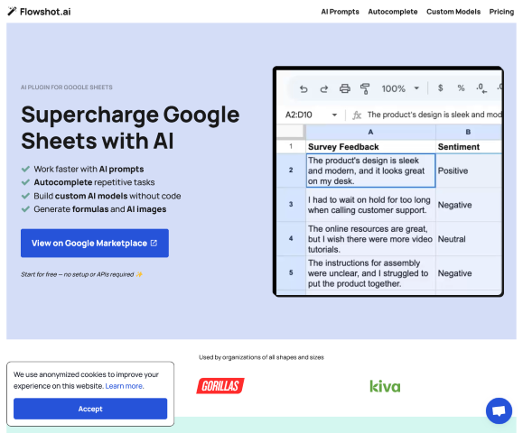 Google Sheets AI Plugin & Model Trainer