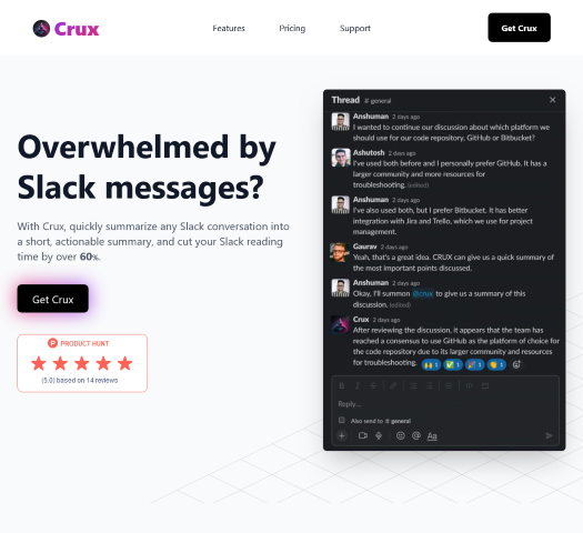 Learn how Crux for Slack revolutionizes communication by providing quick