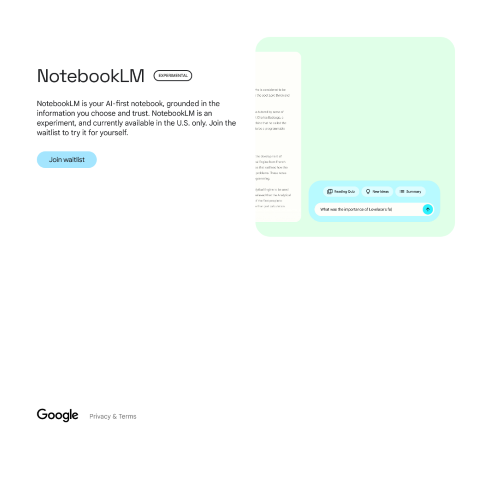 Discover Google Notebook LM