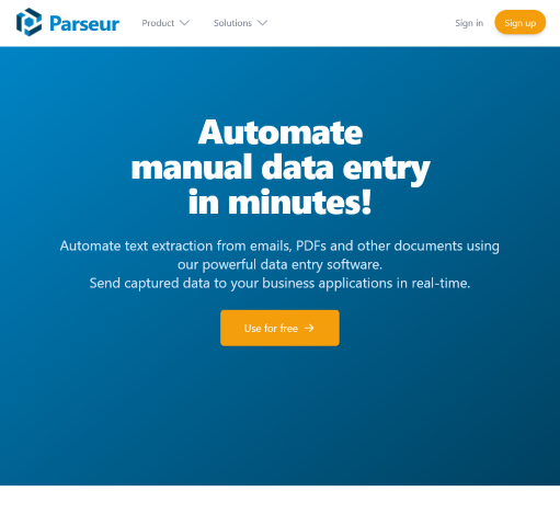 Discover how Parseur revolutionizes data entry through AI automation