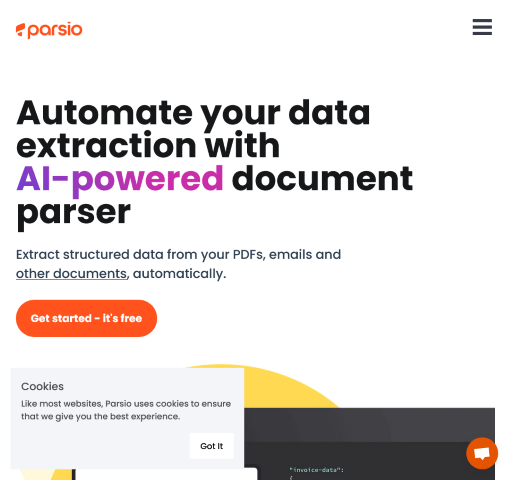 Parsio offers an efficient solution for extracting data from emails and documents. Discover how Parsio can help you streamline data extraction processes and enhance your workflow efficiency.