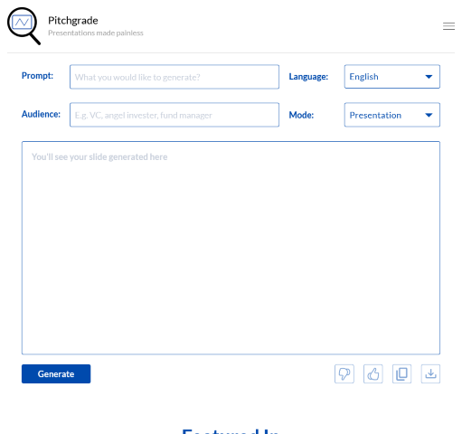 Learn how PitchGrade uses AI to enhance your pitch deck presentations with smart content suggestions
