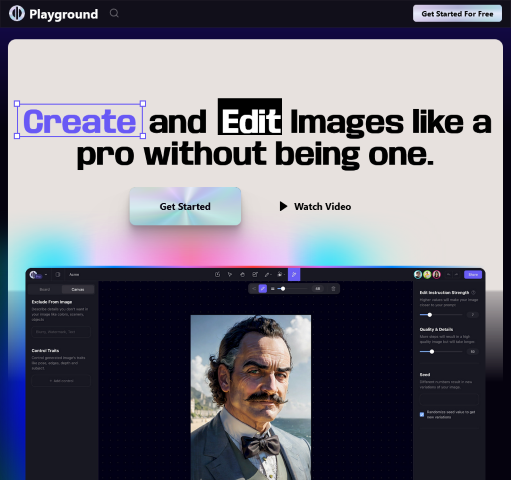 Unleash your creativity with Playground AI