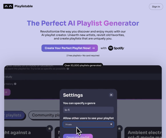 Explore how Playlistable