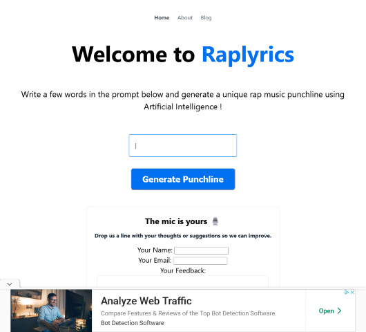 Raplyrics is an innovative AI tool that helps musicians and songwriters generate creative rap lyrics quickly and easily. Find out how it works
