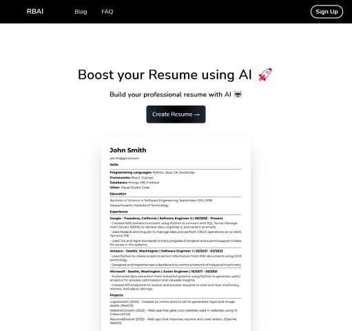 Explore Resume Boost AI