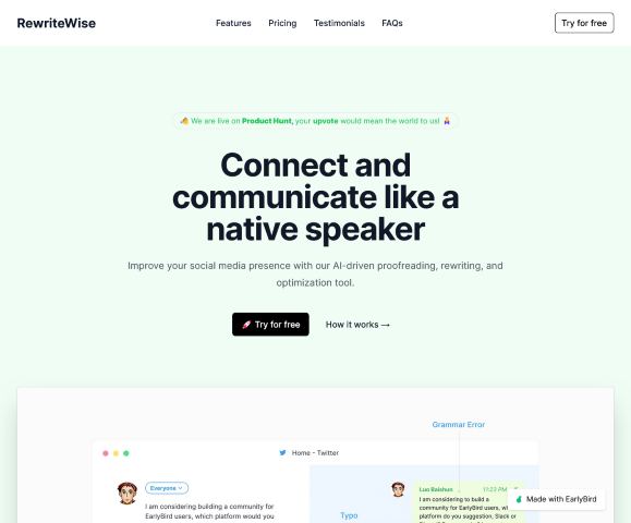 Enhance your social media presence with RewriteWise
