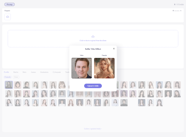 Immerse yourself in the world of AI avatars with Selfie Vibe. Transform your photos into unique styles such as anime and cyberpunk. Learn more about its features