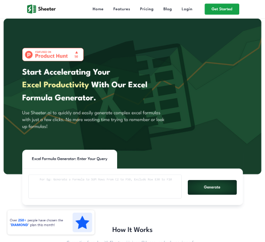 Sheeter.ai is revolutionizing productivity by simplifying the creation of complex Excel formulas using advanced AI algorithms. Find out more about its features