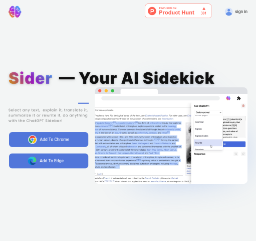 AI Sidebar