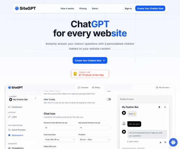 Learn about SiteGPT