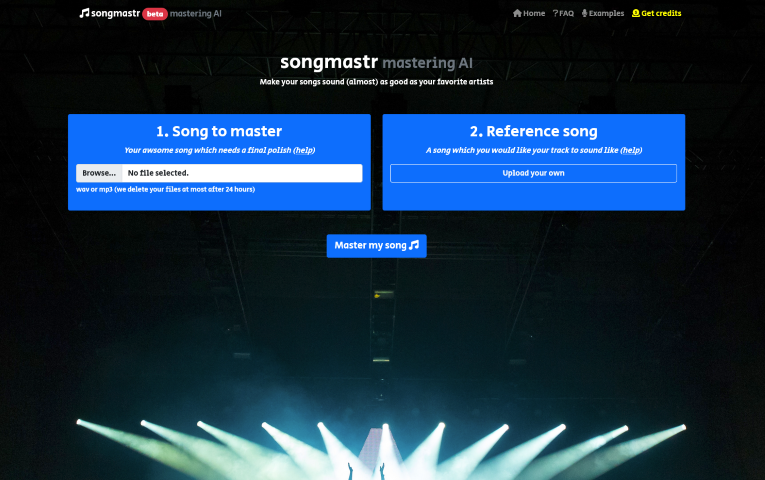 Learn how Songmastr reshapes music mastering using AI to help you achieve commercial-quality sound easily and effectively. Free mastering for up to 7 songs per week.
