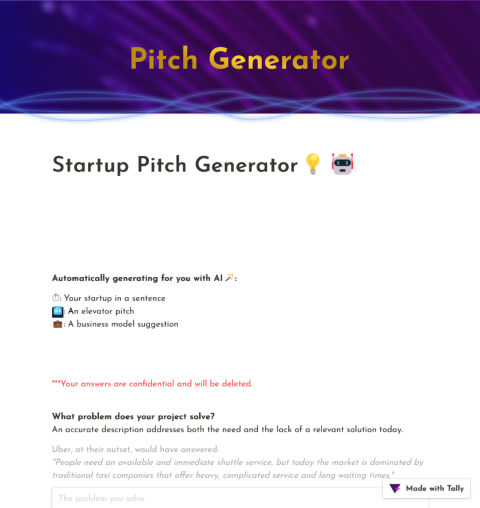 Startup Pitch Generator Ai Powered Pitch Ideas Almma Ai