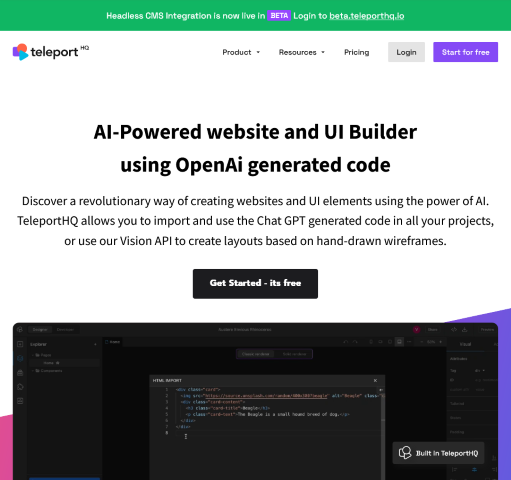 AI-Powered Website Creation