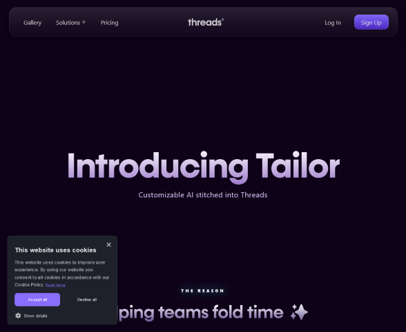 Explore how Tailor by Threads leverages AI to enhance team productivity and time management. Discover its features