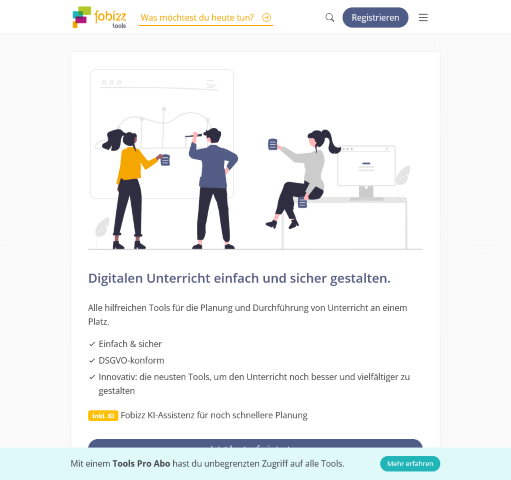 Enhance educational practices with fobizz Tools