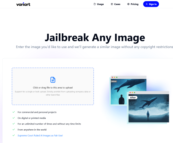 Explore the AI-powered art generation capabilities of VariArt