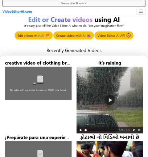 AI Video Editing