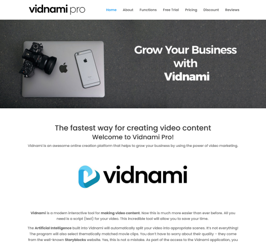 Uncover the potential of Vidnami Pro