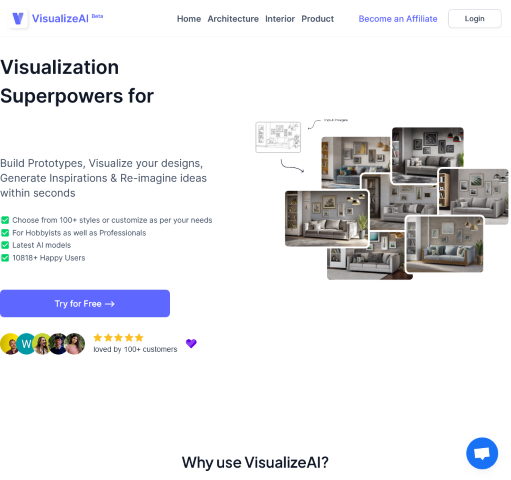 VisualizeAI is revolutionizing the design industry with its AI-powered tools that help you bring your ideas to life. Learn more about its features