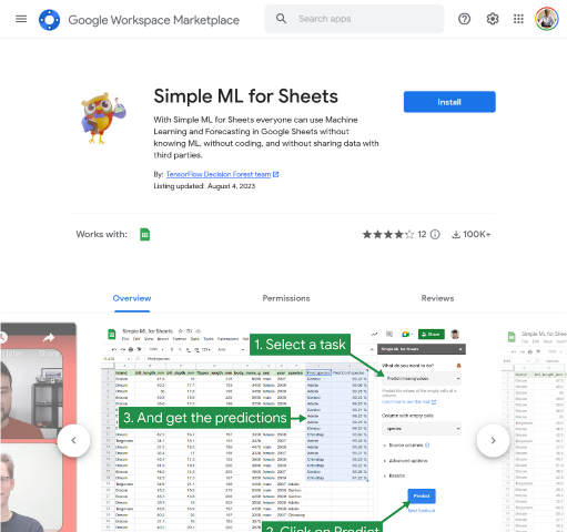Understand how Simple ML for Google Sheets brings machine learning to everyone's fingertips