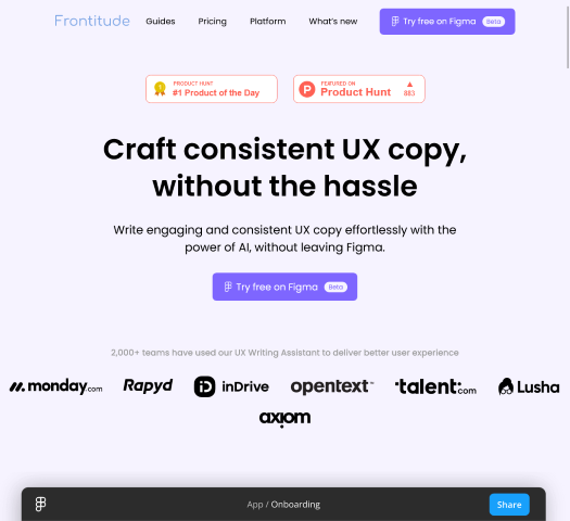 Explore the features and benefits of Frontitude