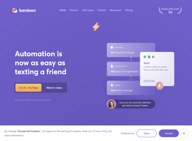 Explore Bardeen.ai and its innovative approach to automation. Streamline tasks effortlessly with this user-friendly platform. Learn more about its features