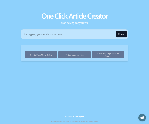 Article Creation