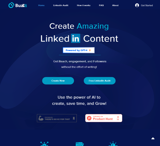 Buzzli is the AI companion every LinkedIn user needs. From generating content ideas to refining drafts