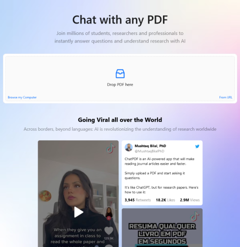 ChatPDF transforms static PDFs into interactive documents